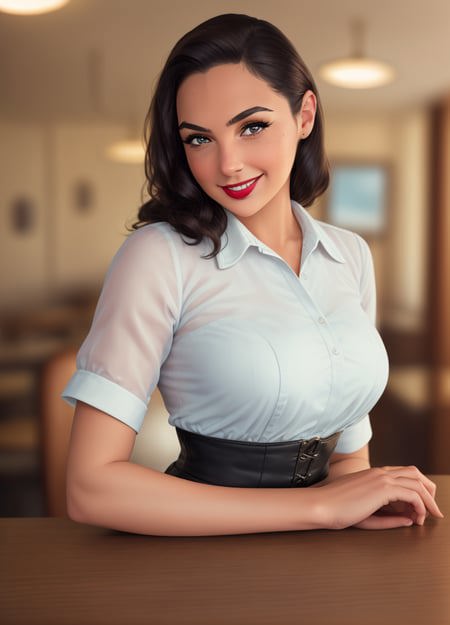 04956-3820884125-waist up portrait photo of (gldot), Environmental picture of a highly detailed of a (50s style pinup waitress_1.2) at a diner, s.png